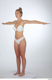 Lenny lingerie standing t poses t-pose underwear white bra white…